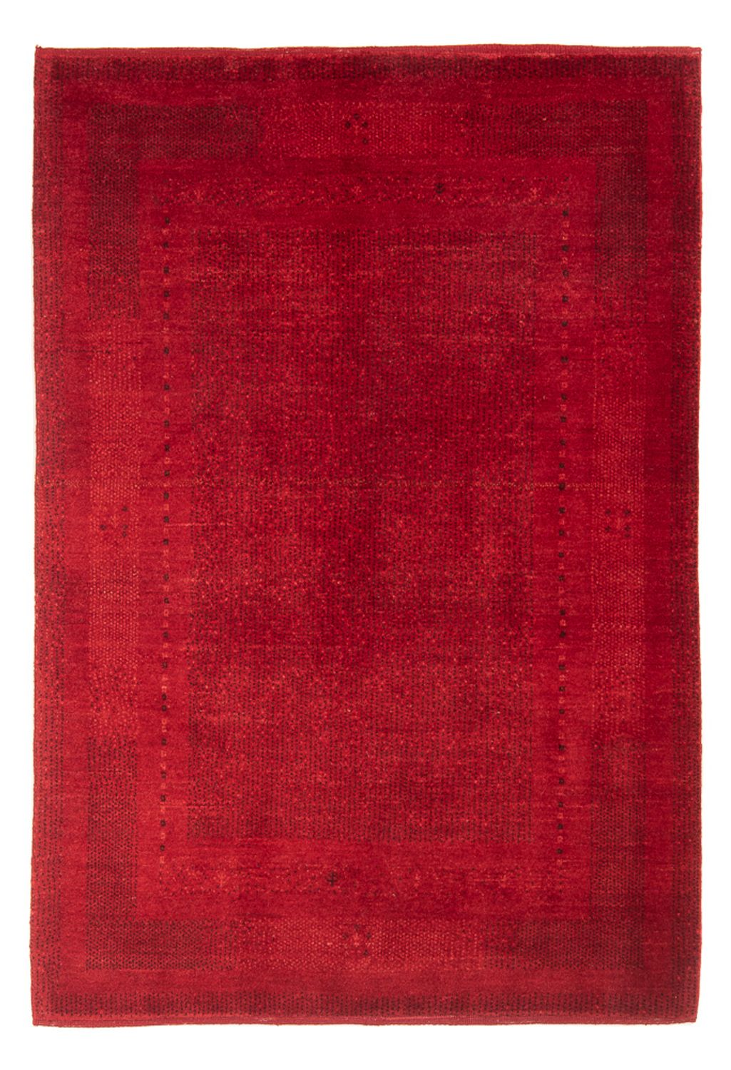 Gabbeh-tæppe - Persisk - 177 x 128 cm - mørkerød