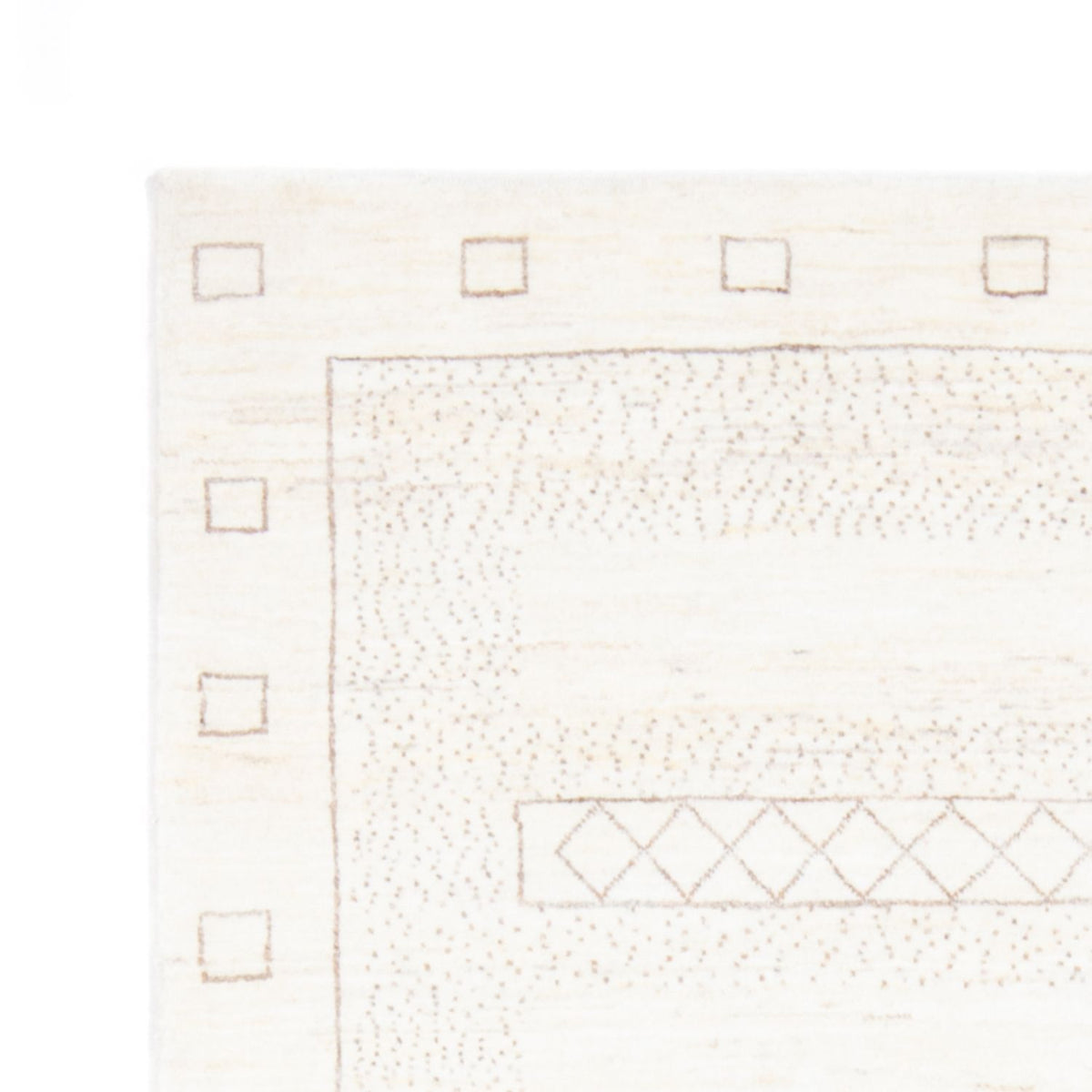 Gabbeh-tæppe - Persisk - 180 x 120 cm - hvid