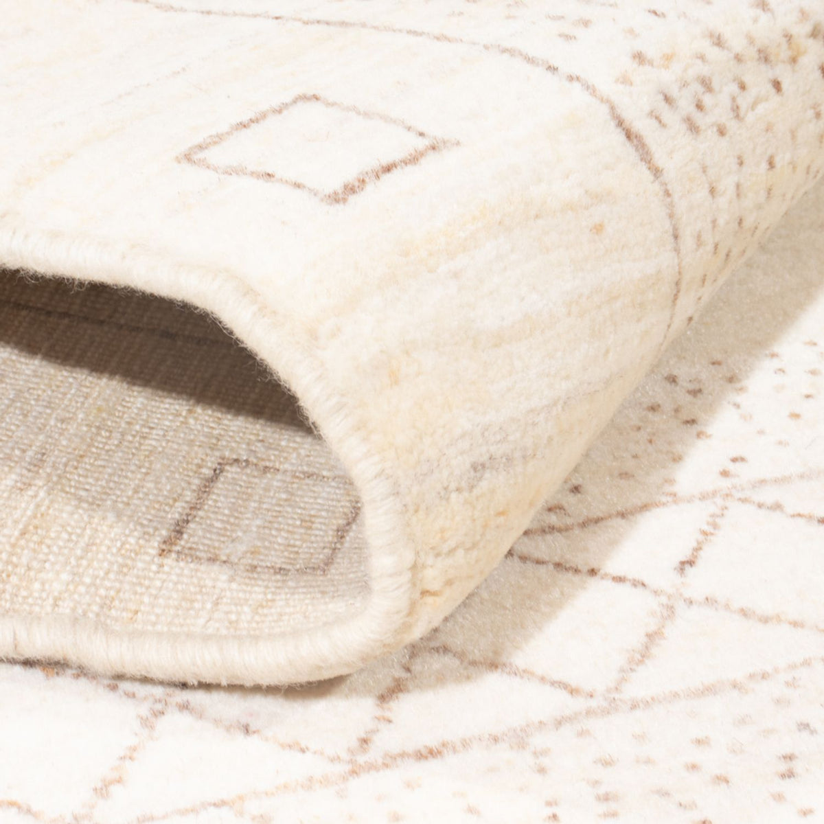 Gabbeh-tæppe - Persisk - 180 x 120 cm - hvid