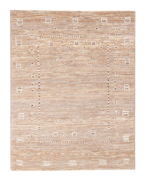 Gabbeh-tæppe - Persisk - 144 x 100 cm - lys brun