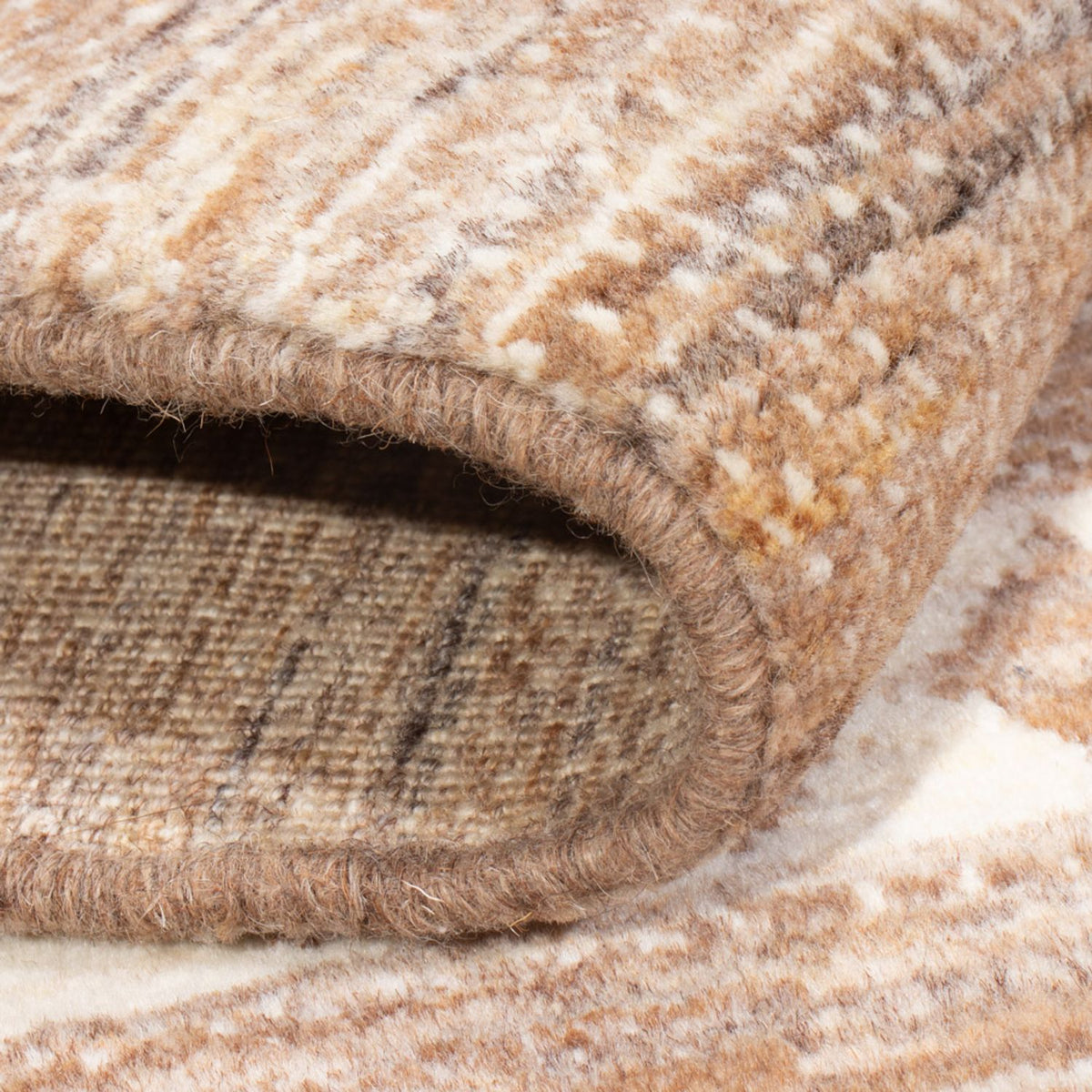 Gabbeh-tæppe - Persisk - 143 x 98 cm - lys brun