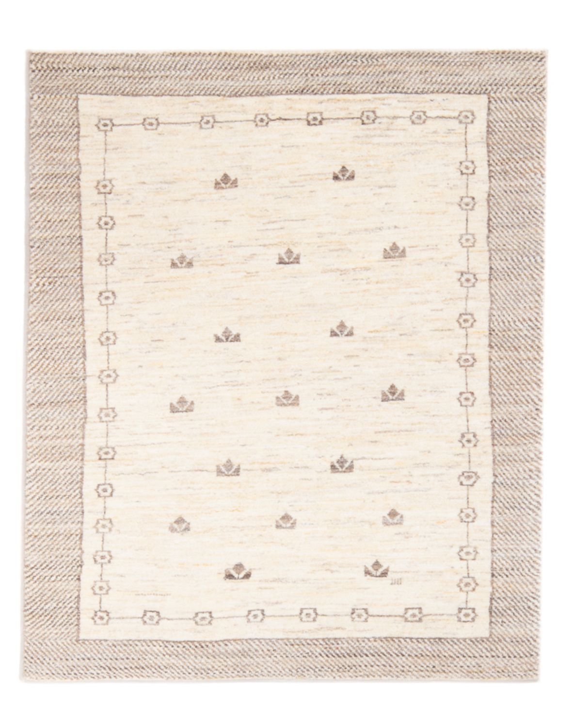 Gabbeh-tæppe - Persisk - 145 x 96 cm - lys beige