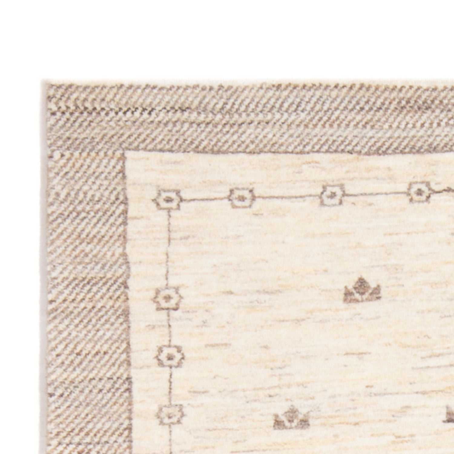 Gabbeh-tæppe - Persisk - 145 x 96 cm - lys beige