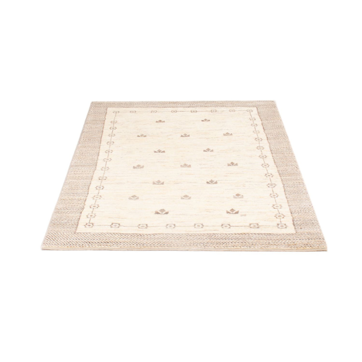 Gabbeh-tæppe - Persisk - 145 x 96 cm - lys beige