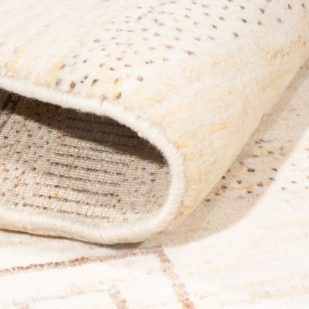 Gabbeh-tæppe - Persisk - 175 x 120 cm - lys beige