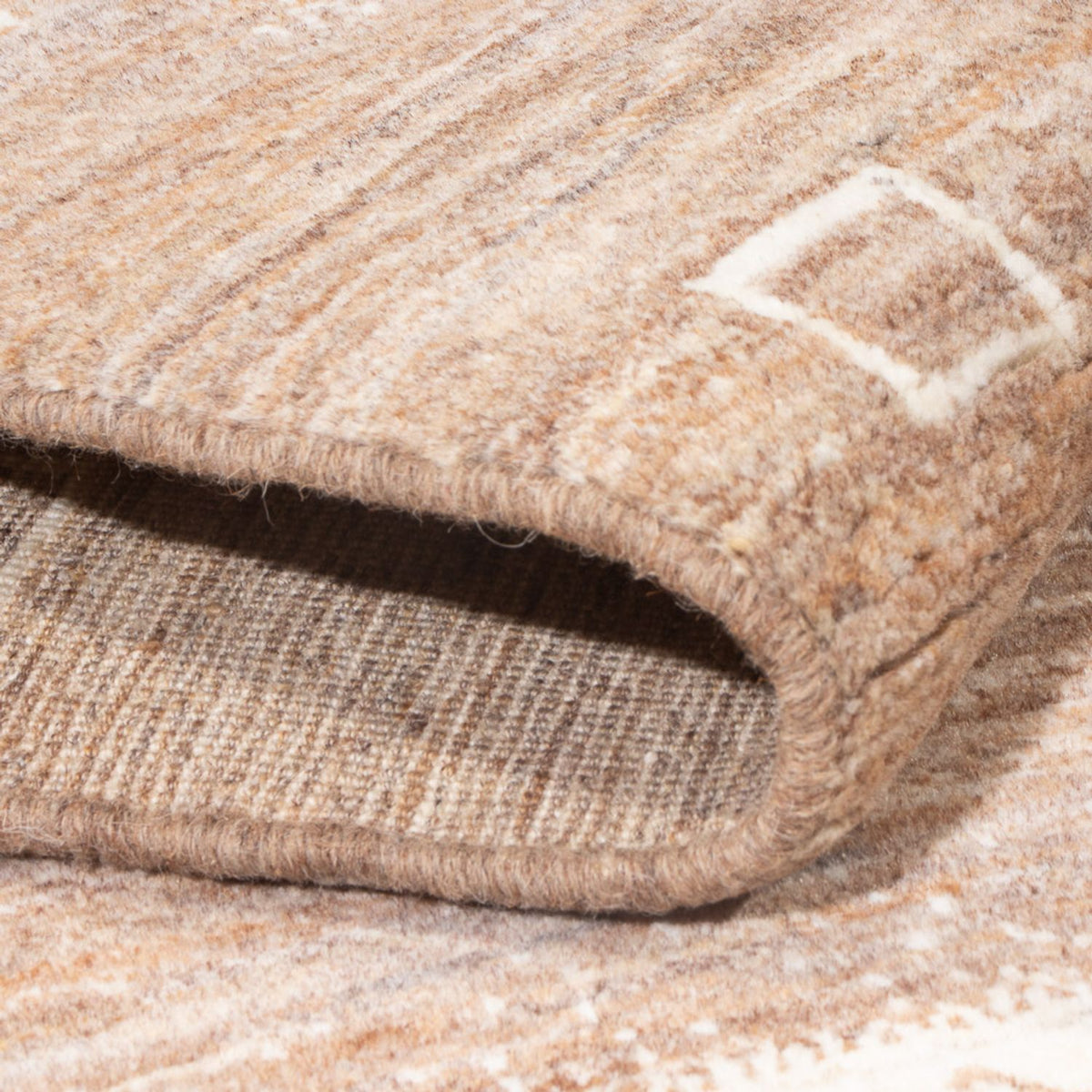 Gabbeh-tæppe - Persisk - 171 x 116 cm - mørk beige