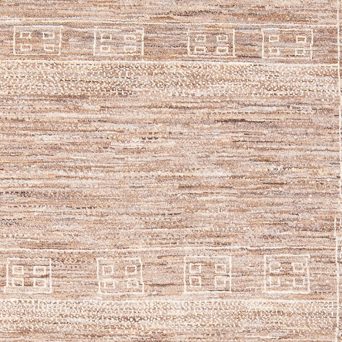Gabbeh-tæppe - Persisk - 170 x 121 cm - mørk beige