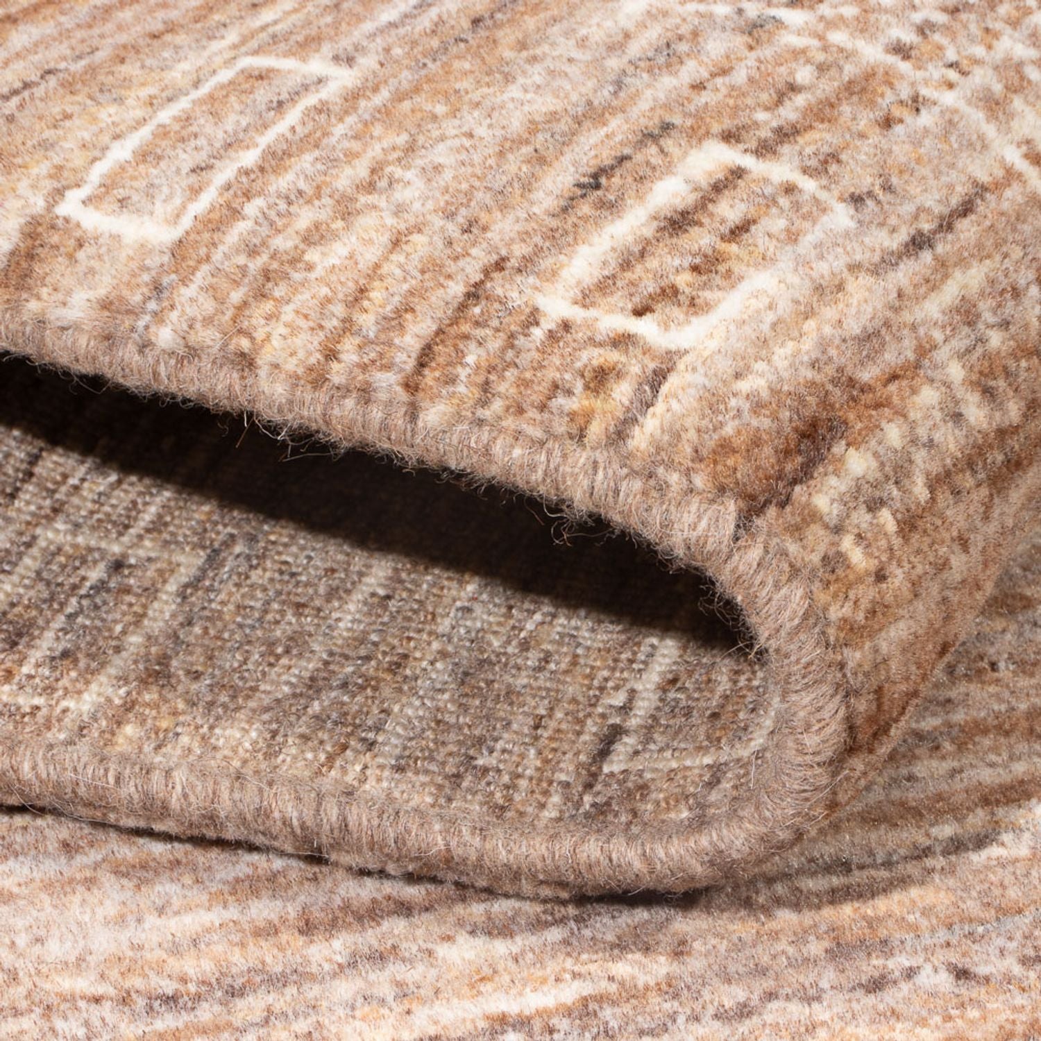 Gabbeh-tæppe - Persisk - 170 x 121 cm - mørk beige