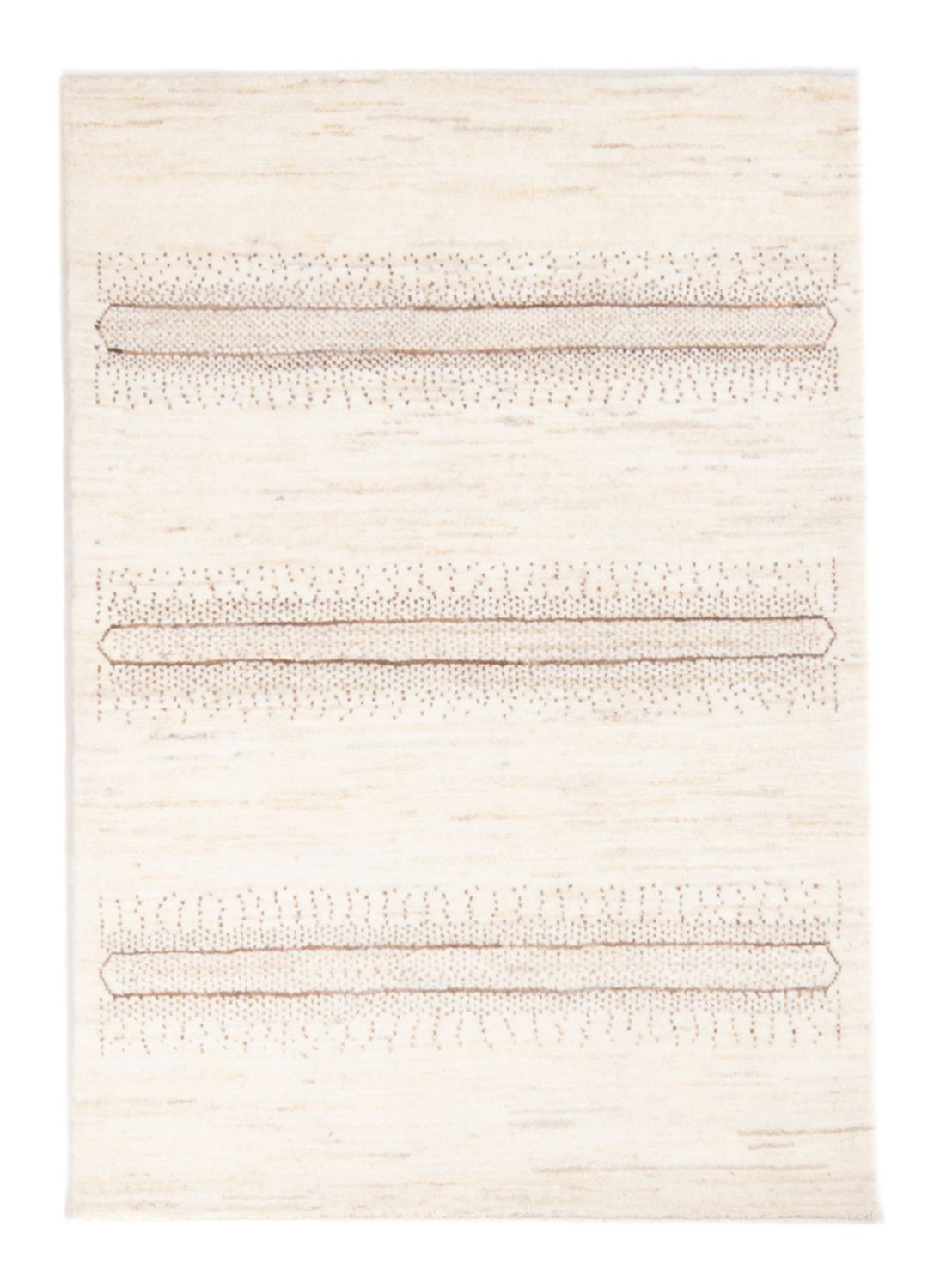 Gabbeh-tæppe - Persisk - 145 x 96 cm - lys beige