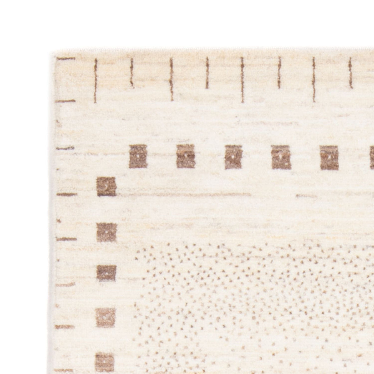 Gabbeh-tæppe - Persisk - 155 x 98 cm - lys beige