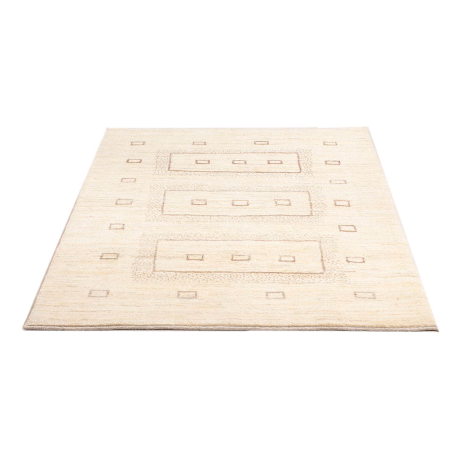Gabbeh-tæppe - Persisk - 148 x 102 cm - lys beige