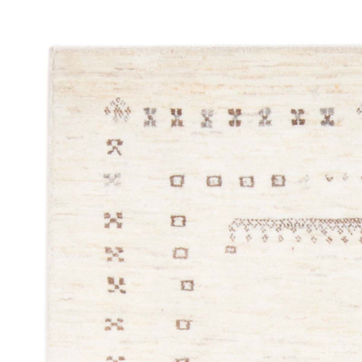 Gabbeh-tæppe - Persisk - 144 x 97 cm - lys beige