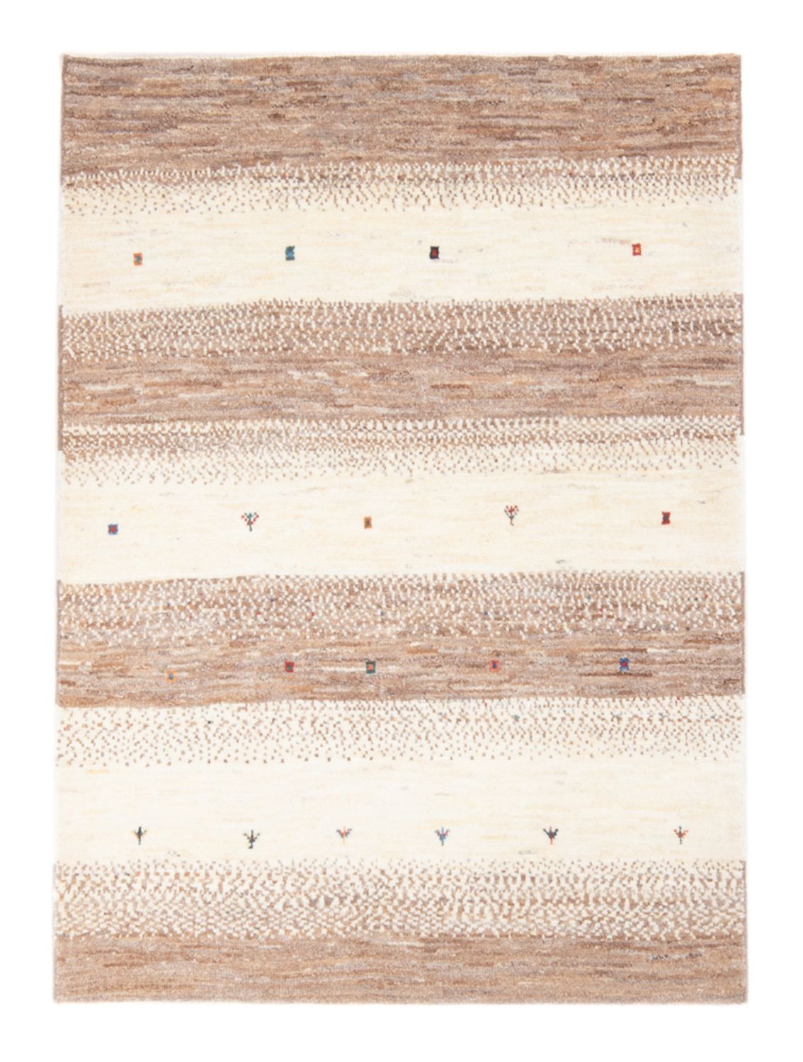 Gabbeh-tæppe - Persisk - 143 x 97 cm - flerfarvet