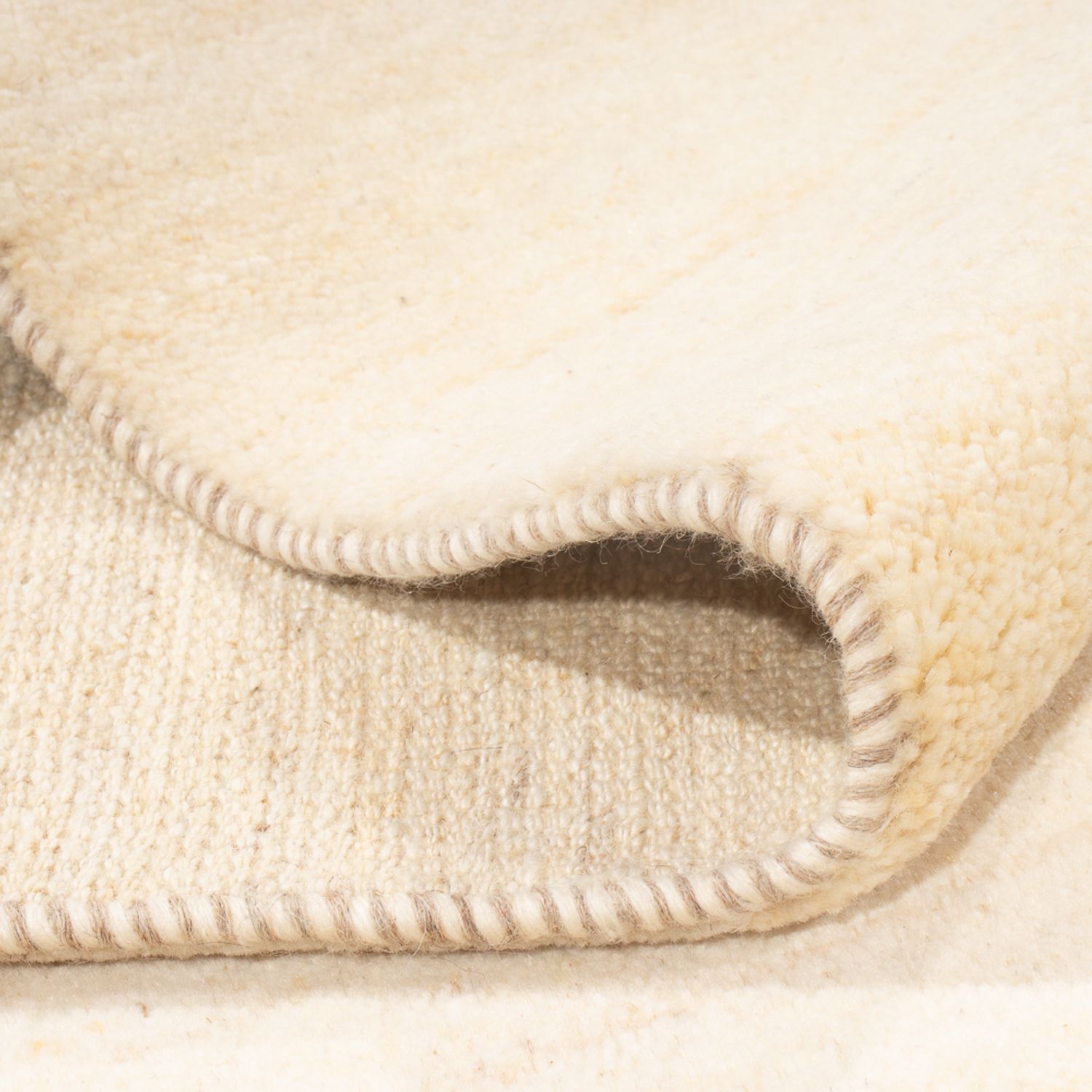 Gabbeh-tæppe - Persisk - 244 x 167 cm - lys beige