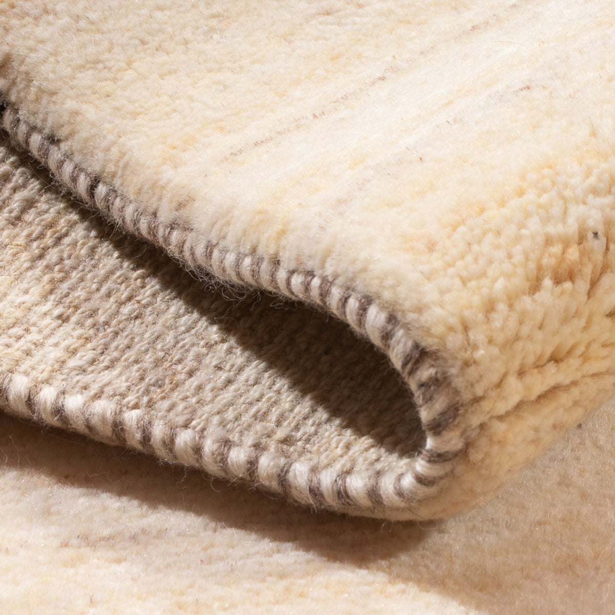 Gabbeh-tæppe - Persisk - 95 x 62 cm - beige