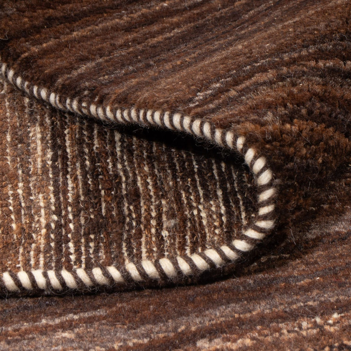 Gabbeh-tæppe - Persisk - 192 x 160 cm - mørkebrun