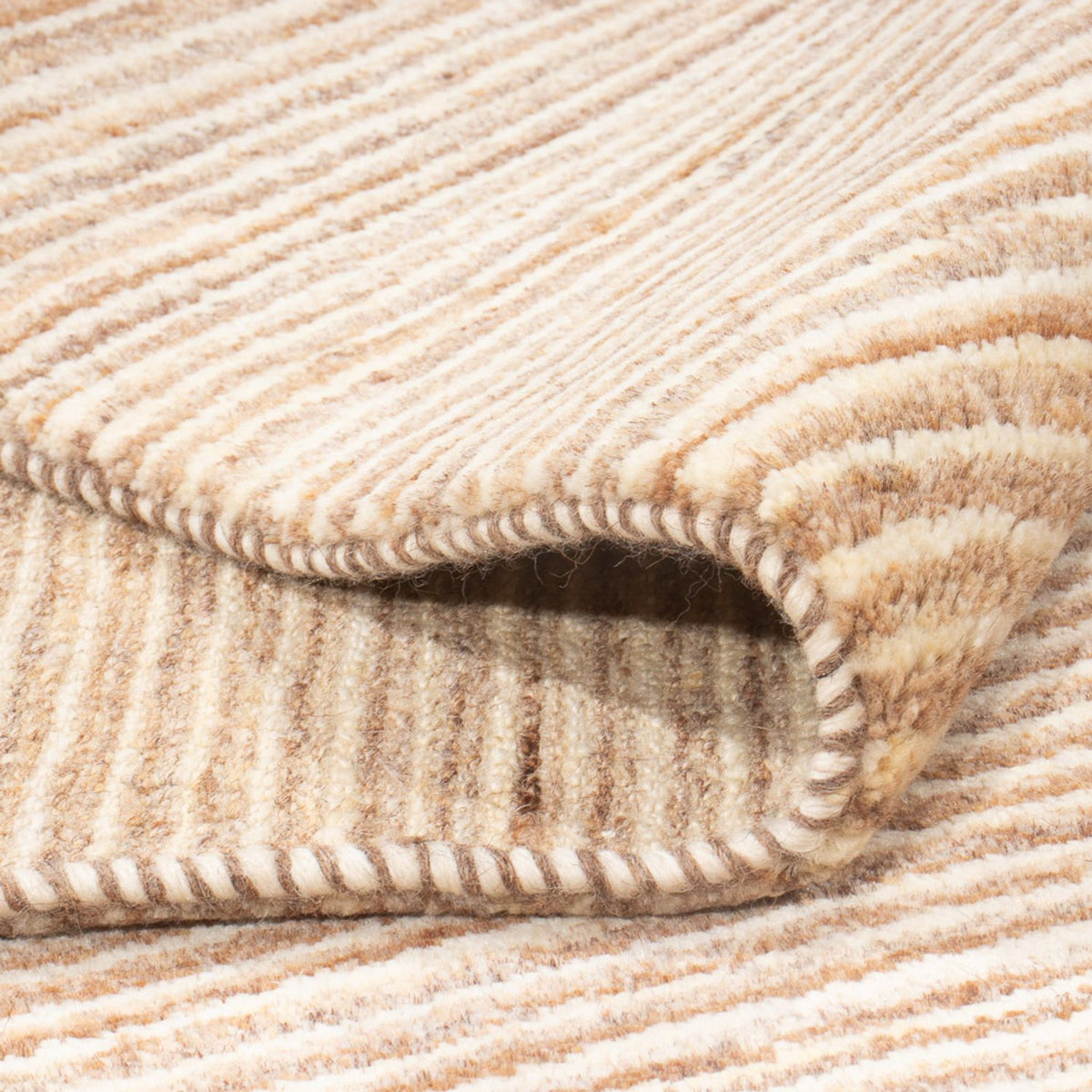 Gabbeh-tæppe - Persisk - 244 x 170 cm - lys brun