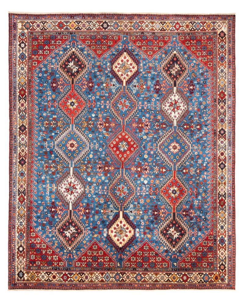 Gabbeh-tæppe - Persisk - 242 x 198 cm - blå