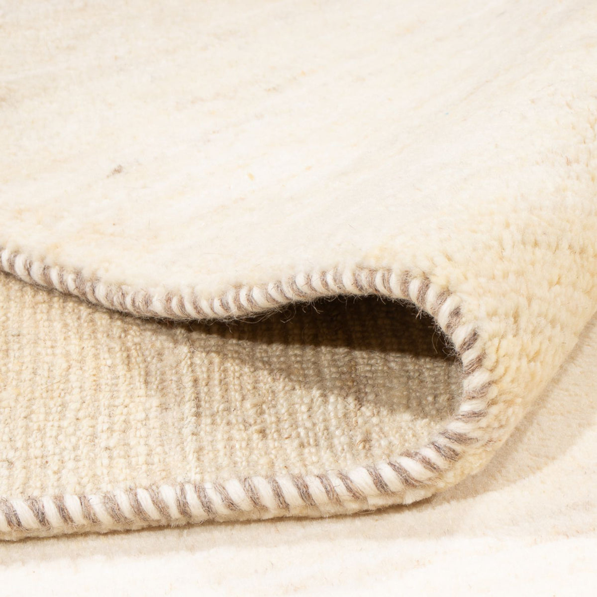 Gabbeh-tæppe - Persisk - 212 x 172 cm - lys beige