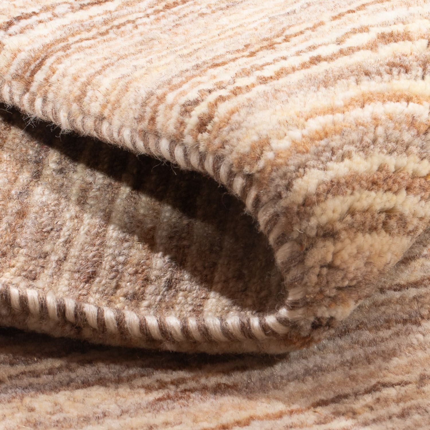 Gabbeh-tæppe - Persisk - 98 x 66 cm - mørk beige