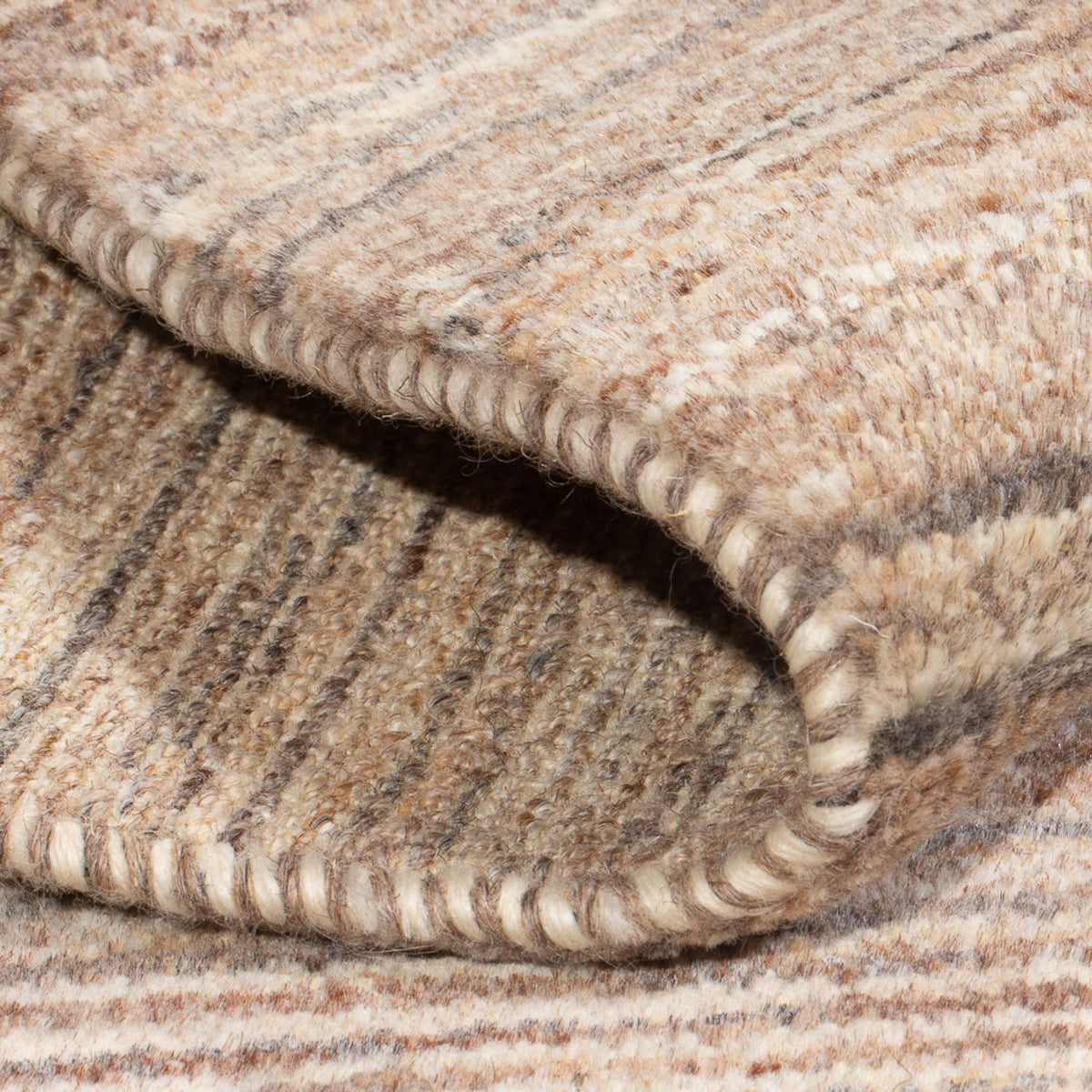 Gabbeh-tæppe - Persisk - 90 x 60 cm - lys brun