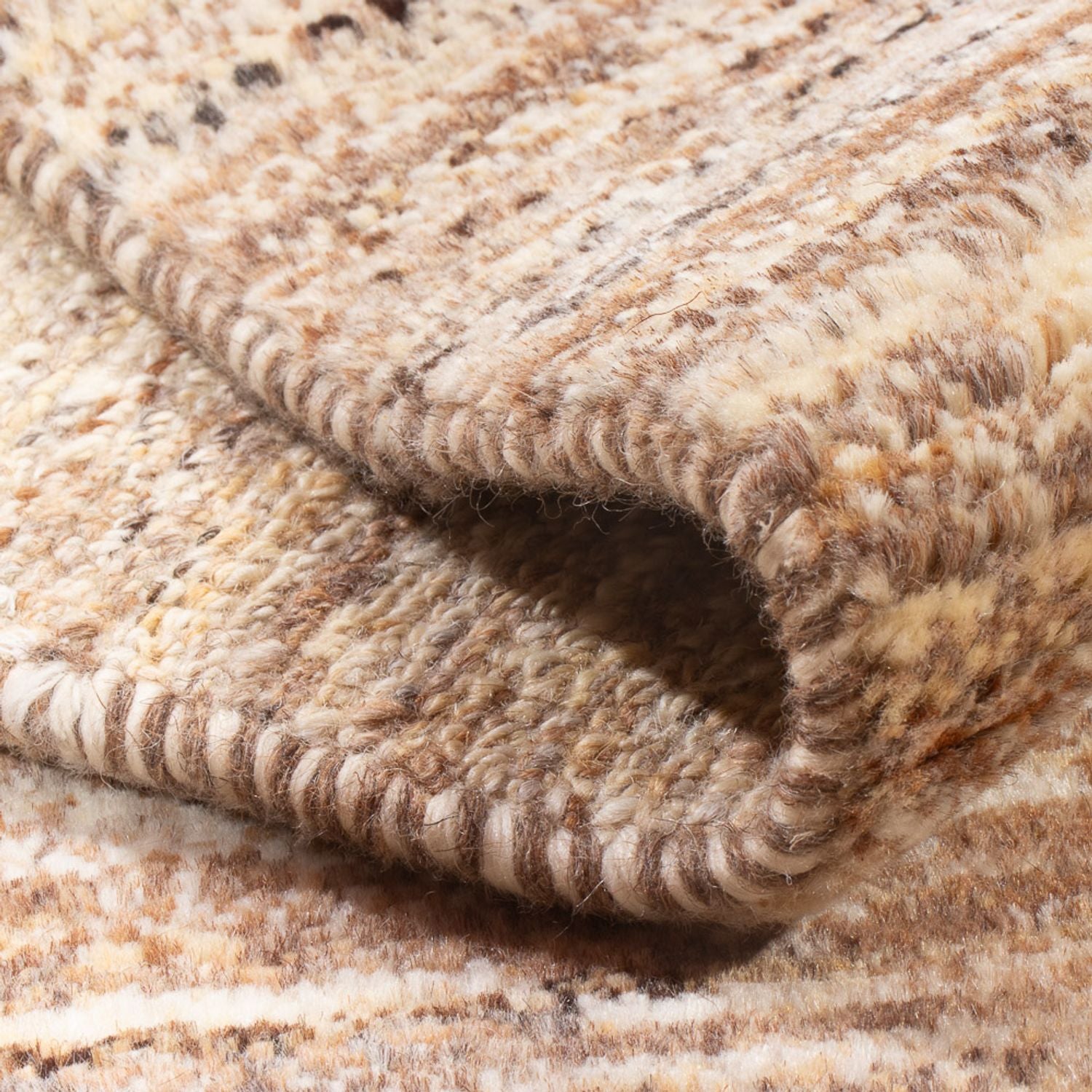 Gabbeh-tæppe - Persisk - 92 x 62 cm - lys beige