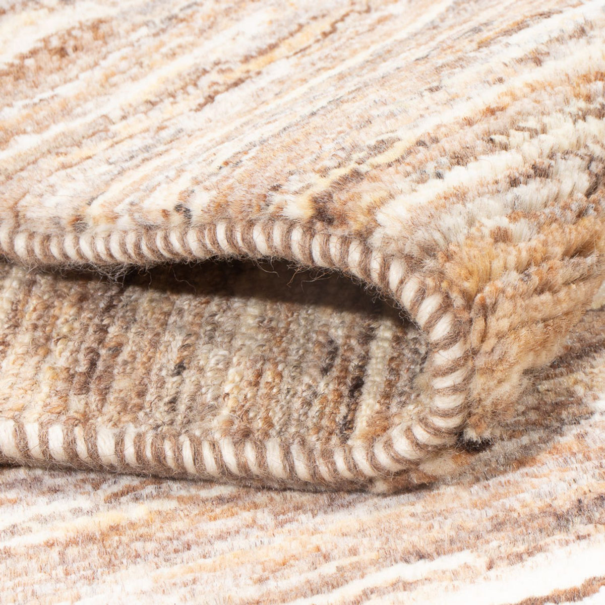 Gabbeh-tæppe - Persisk - 142 x 102 cm - mørk beige