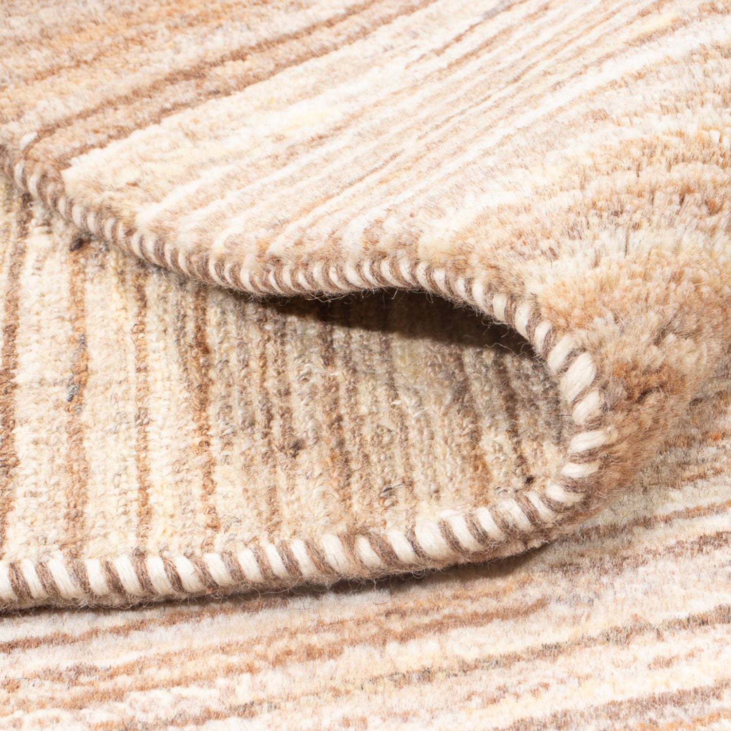 Gabbeh-tæppe - Persisk - 145 x 104 cm - mørk beige