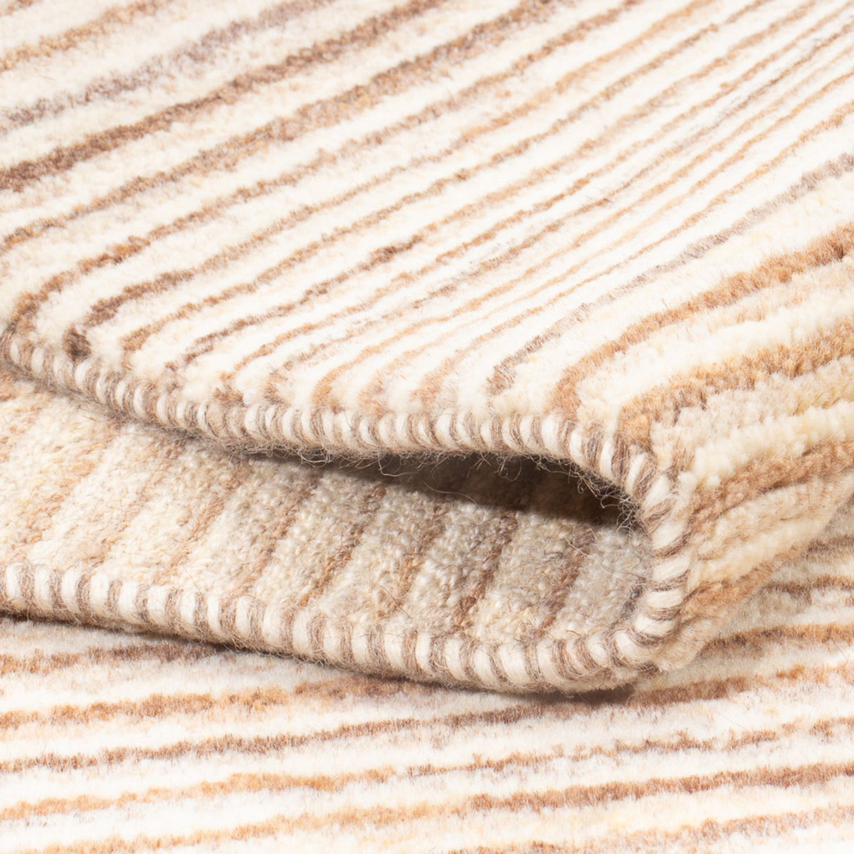 Gabbeh-tæppe - Persisk - 140 x 105 cm - mørk beige