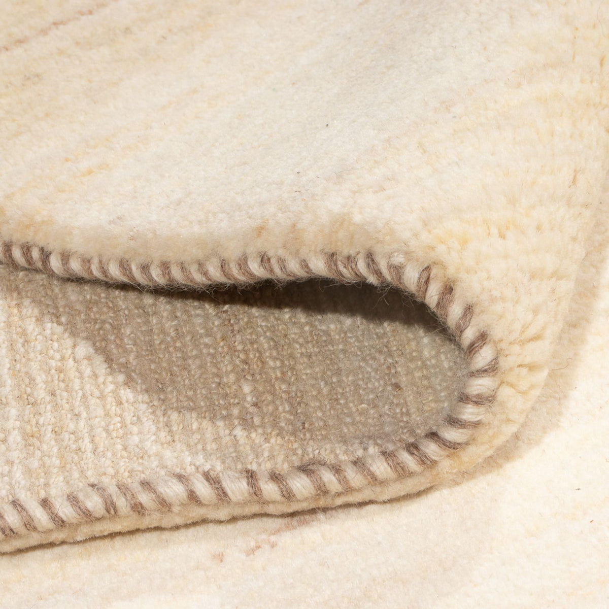 Gabbeh-tæppe - Persisk - 248 x 174 cm - lys beige