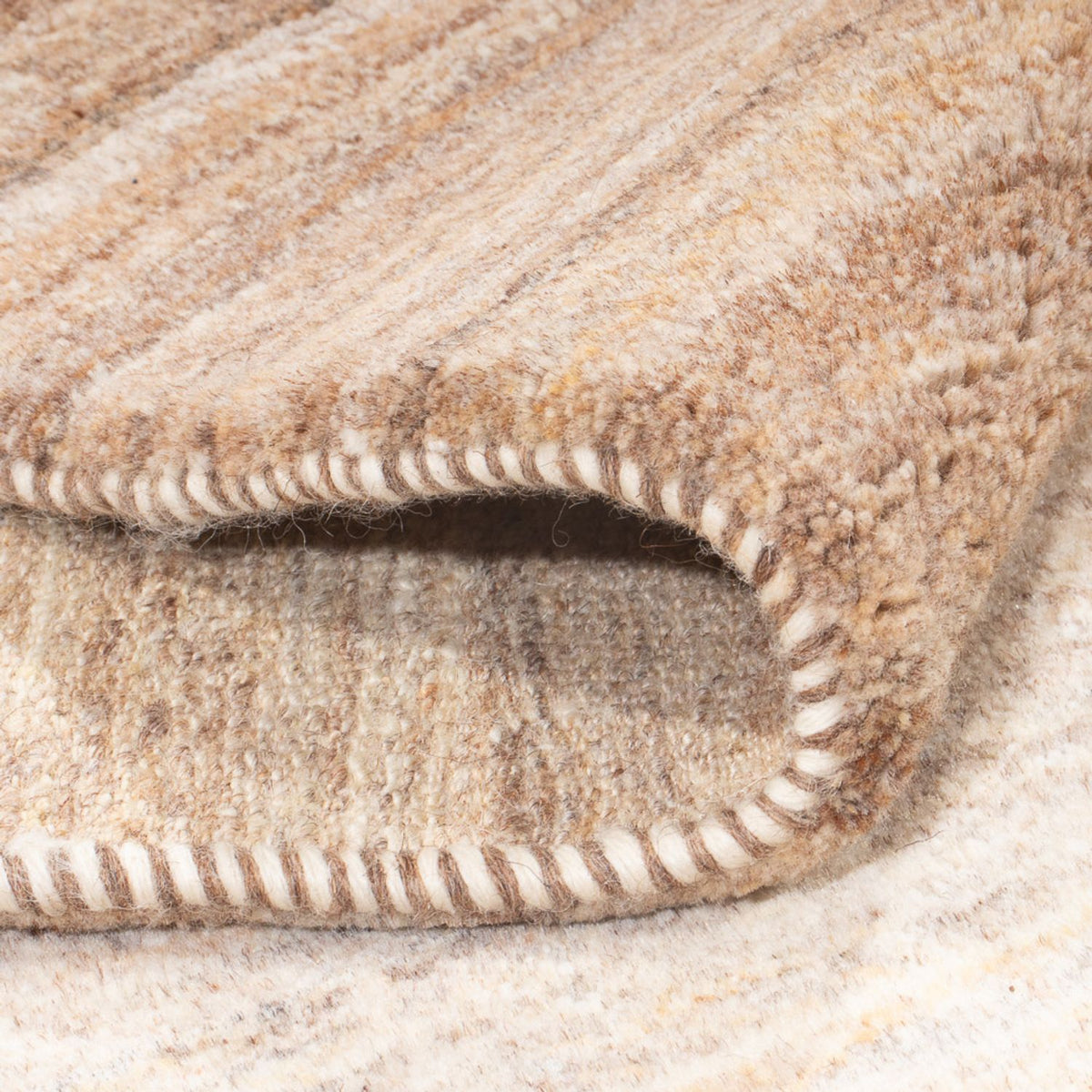 Løber Gabbeh-tæppe - Persisk - 334 x 87 cm - natur