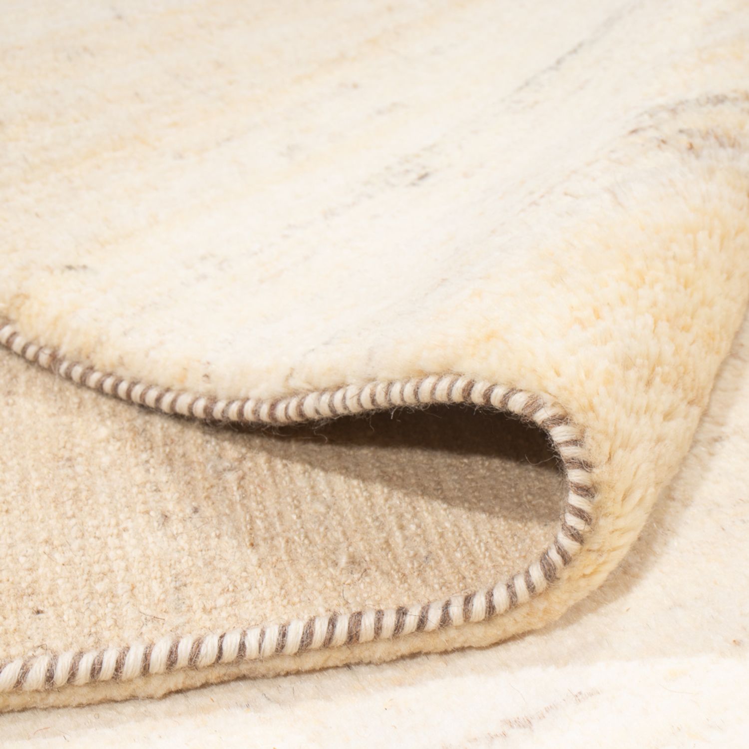 Gabbeh-tæppe - Persisk - 247 x 163 cm - creme