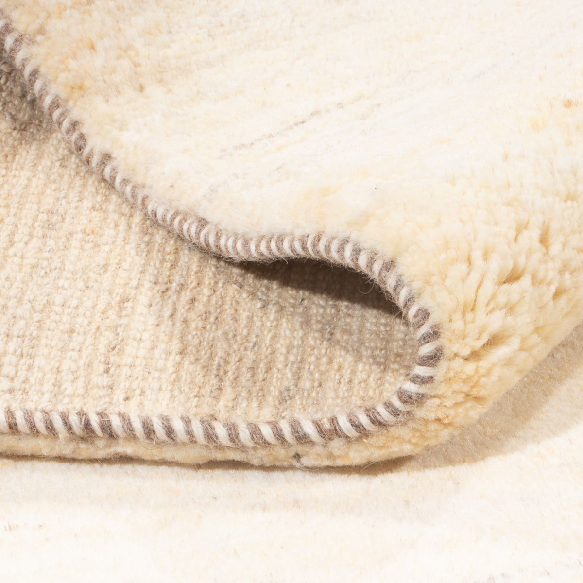 Gabbeh-tæppe - Persisk - 196 x 151 cm - lys beige