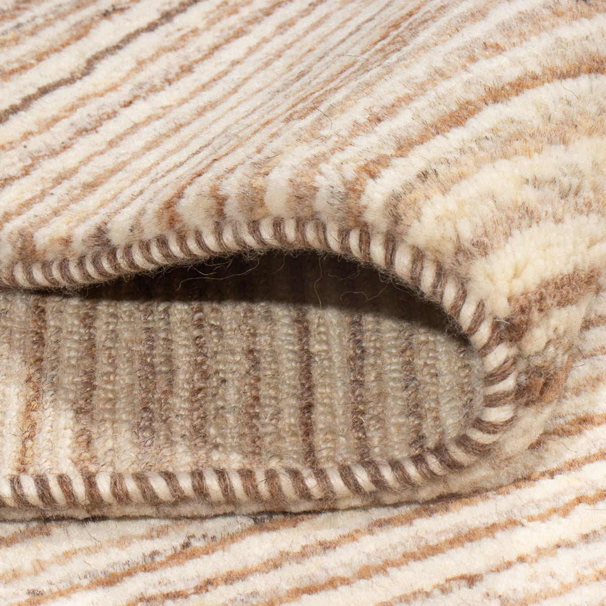 Gabbeh-tæppe - Persisk - 233 x 175 cm - lys beige