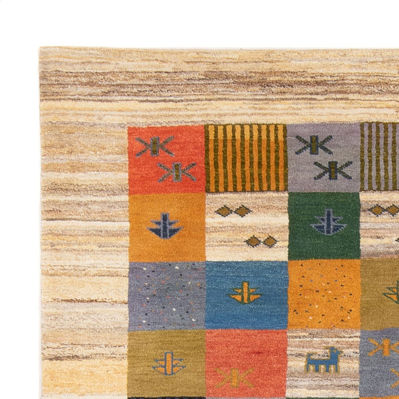 Gabbeh-tæppe - Persisk - 242 x 174 cm - flerfarvet