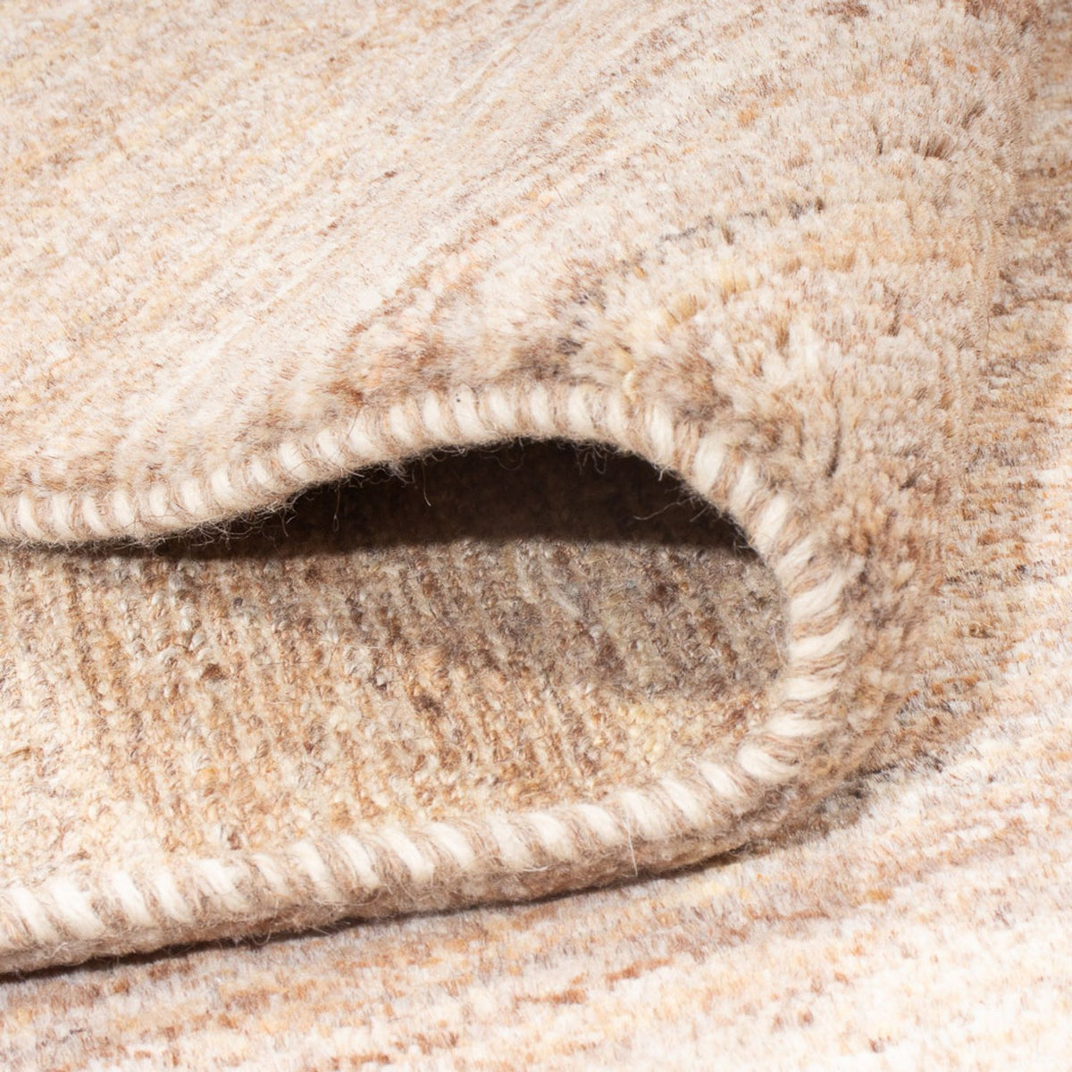 Gabbeh-tæppe - Persisk - 204 x 148 cm - mørk beige