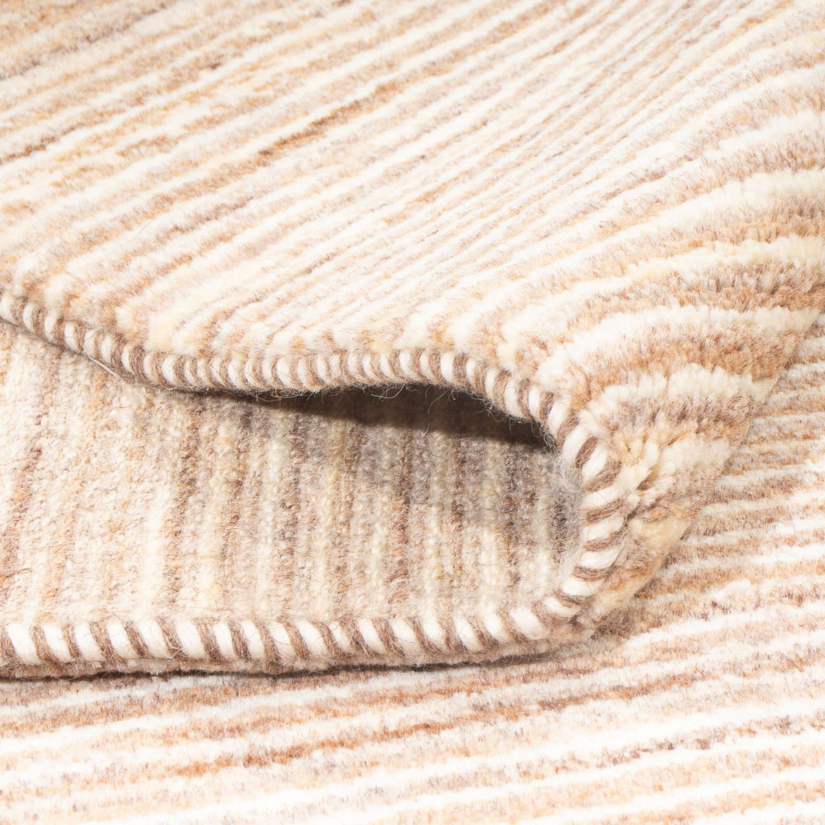 Gabbeh-tæppe - Persisk - 204 x 152 cm - mørk beige