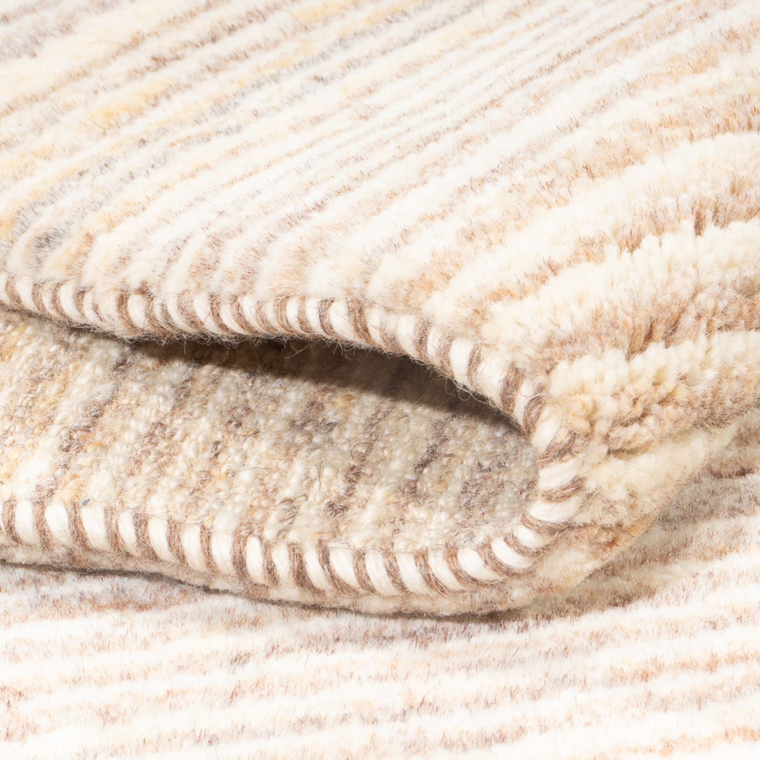 Gabbeh-tæppe - Persisk firkantet  - 157 x 140 cm - beige