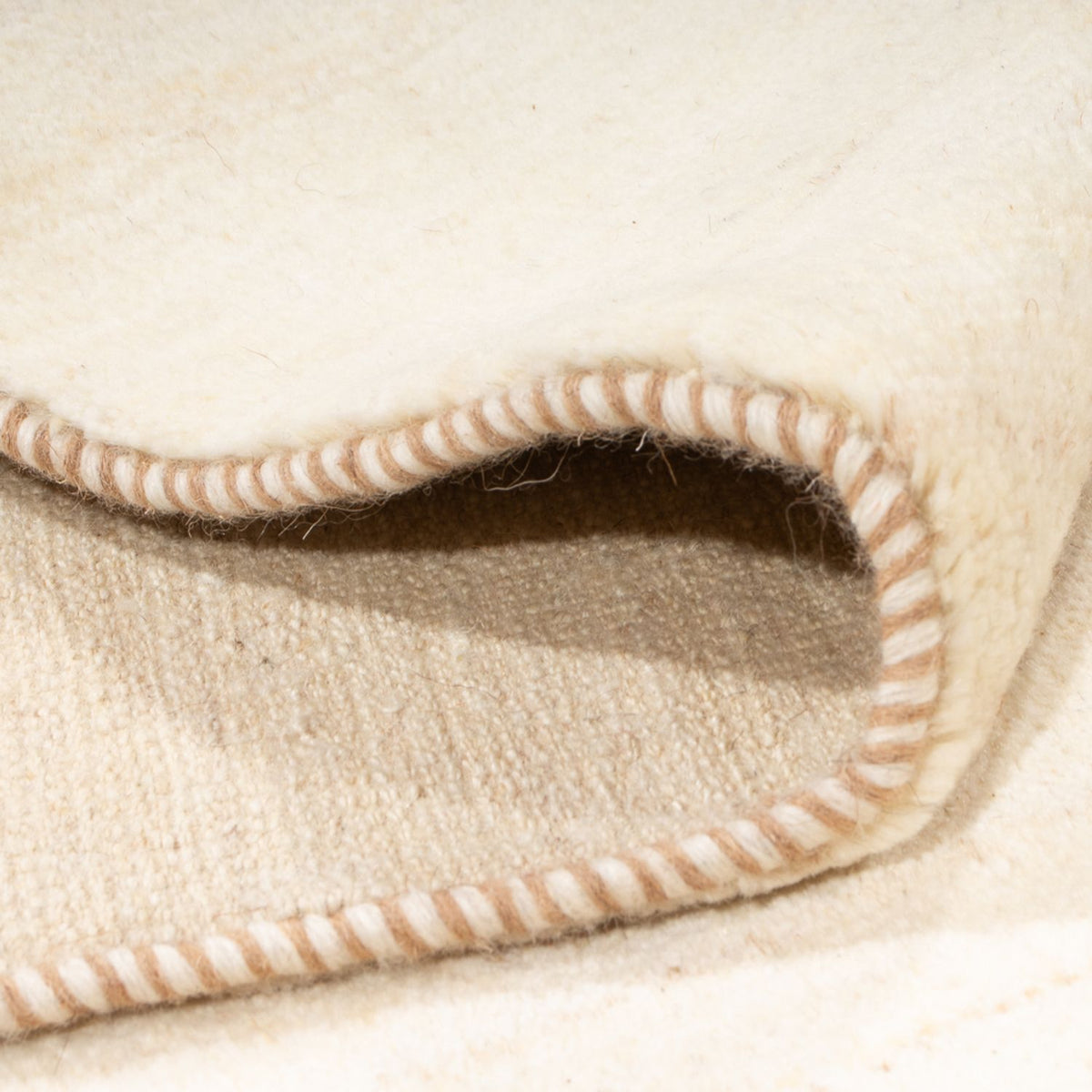 Gabbeh-tæppe - Persisk - 240 x 175 cm - naturlig hvid