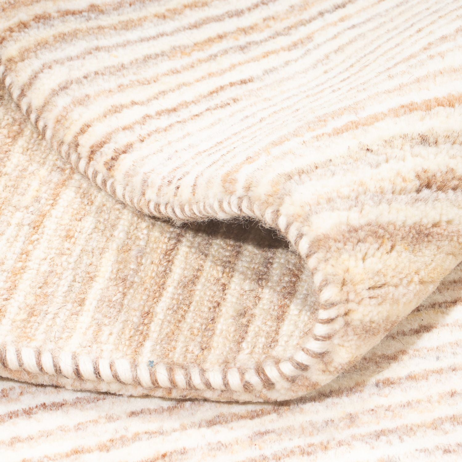Gabbeh-tæppe - Persisk - 198 x 155 cm - beige