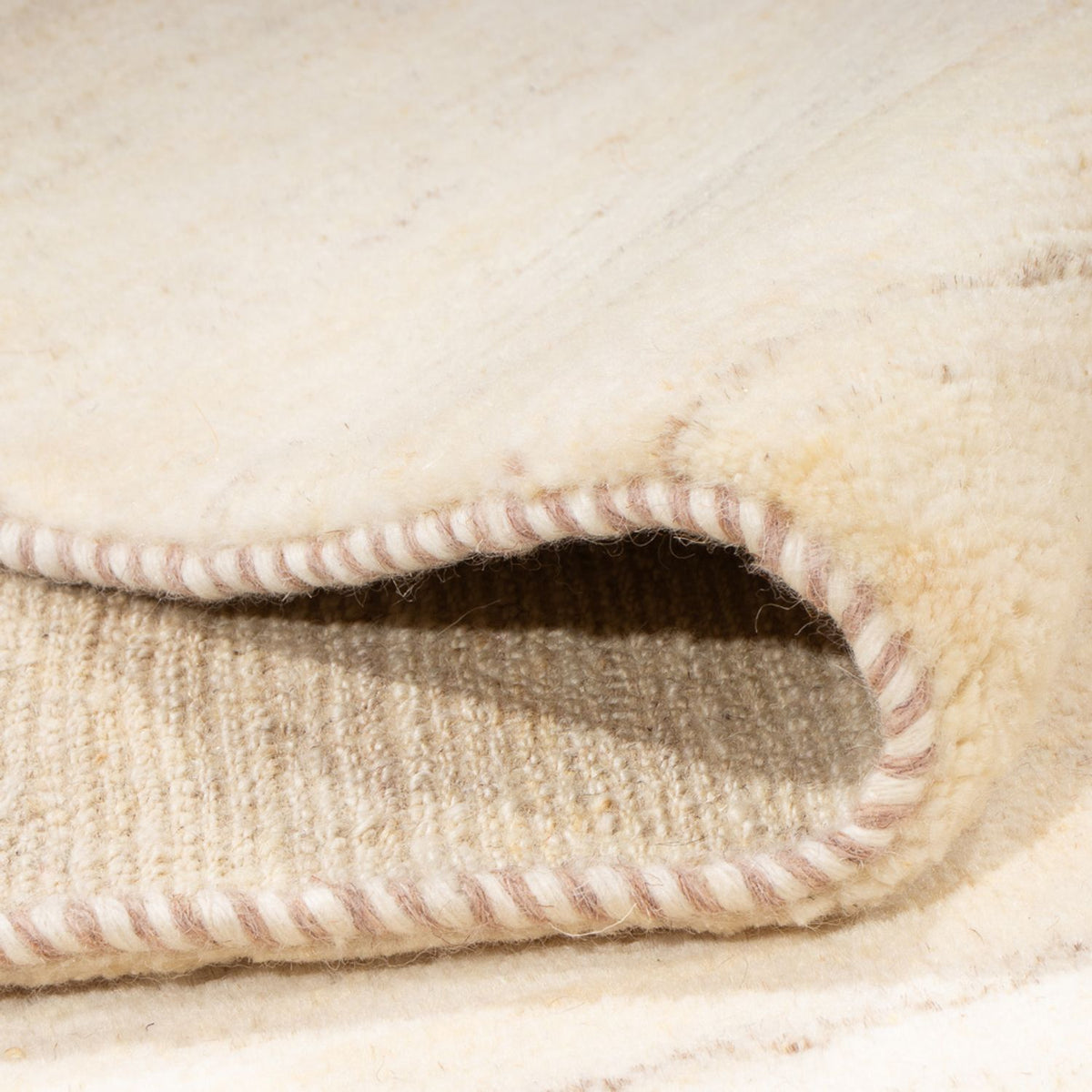 Gabbeh-tæppe - Persisk - 221 x 166 cm - naturlig hvid