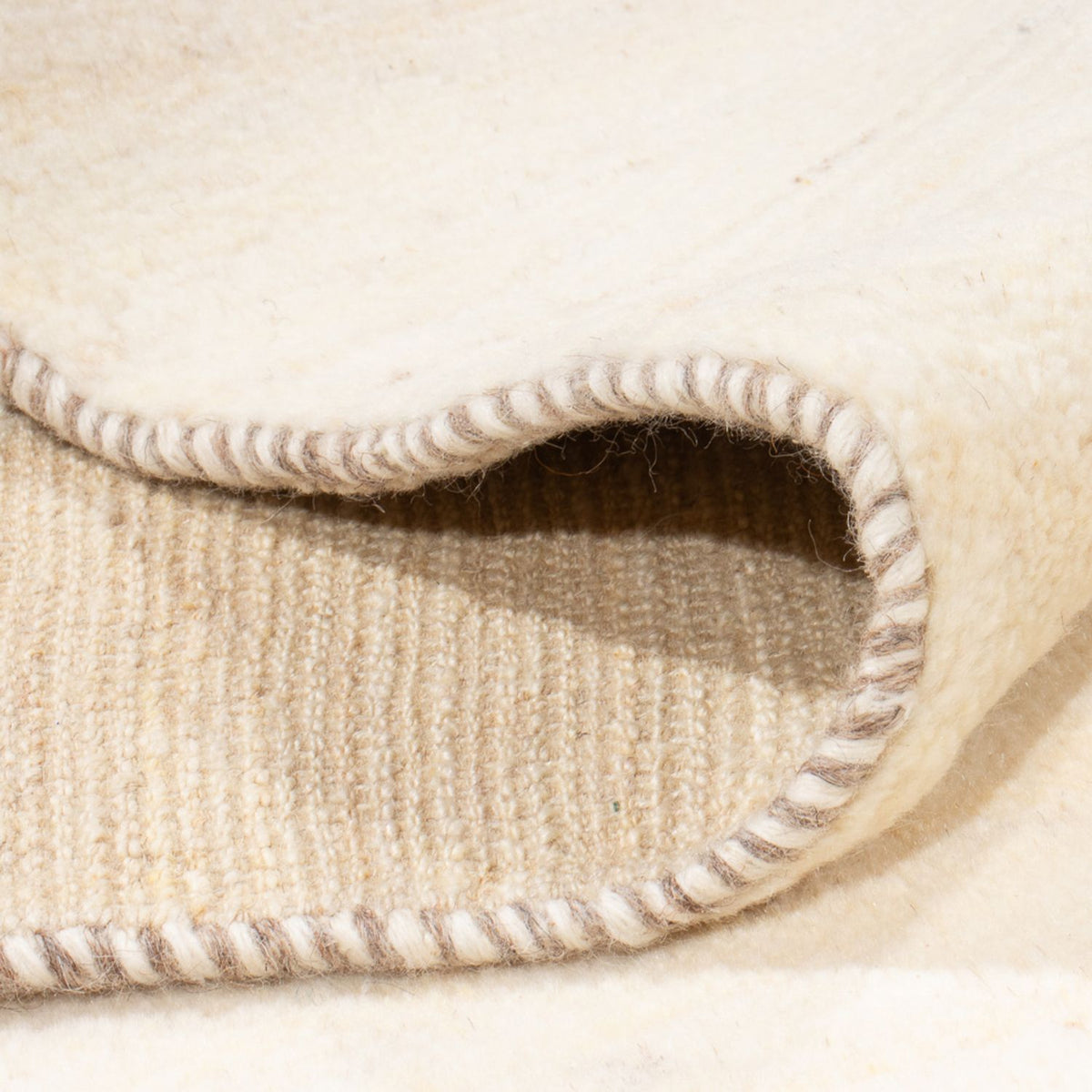 Gabbeh-tæppe - Persisk - 244 x 186 cm - lys beige