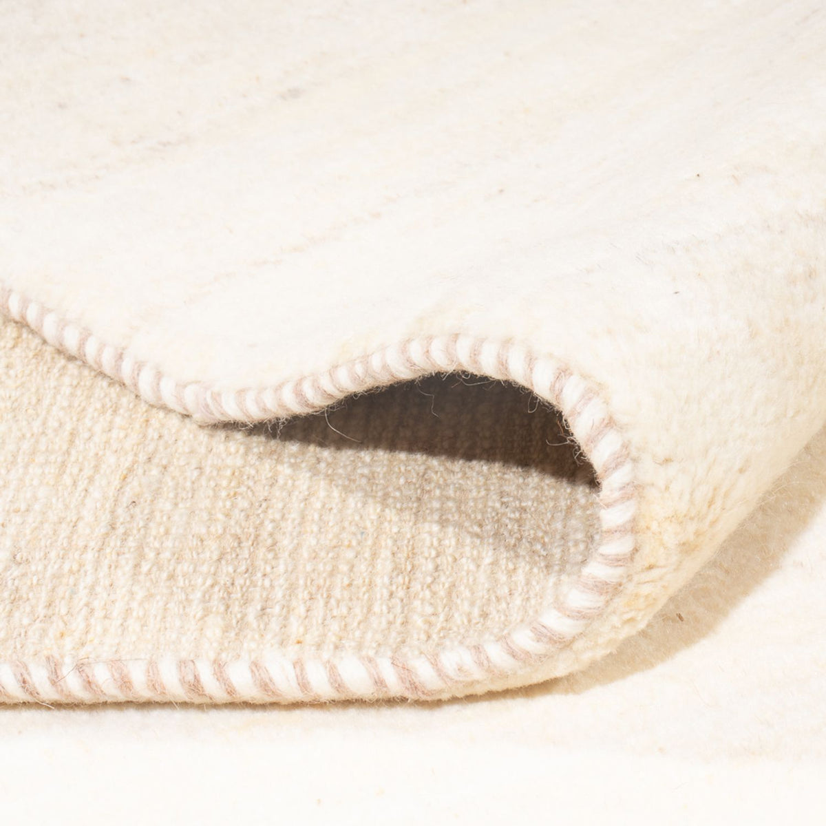 Gabbeh-tæppe - Persisk - 252 x 190 cm - lys beige