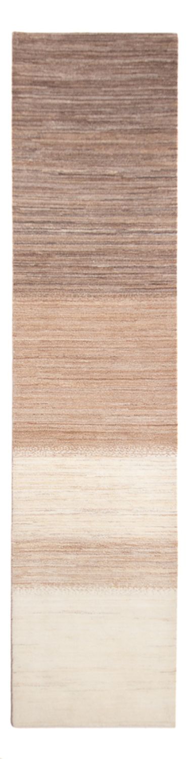 Løber Gabbeh-tæppe - Persisk - 350 x 80 cm - natur
