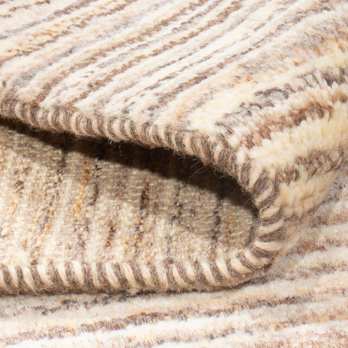 Gabbeh-tæppe - Persisk - 93 x 62 cm - lys beige