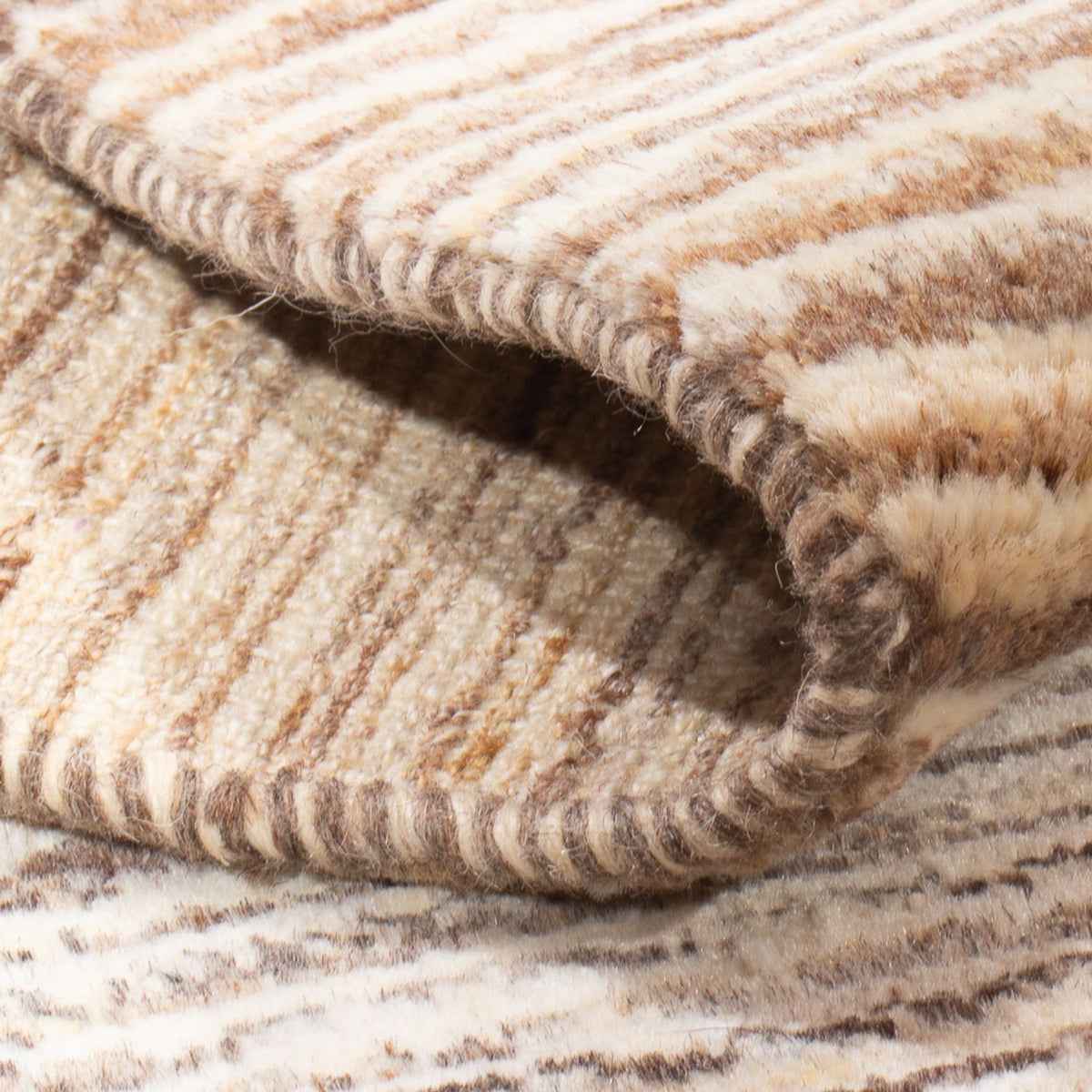 Gabbeh-tæppe - Persisk - 92 x 60 cm - lys beige