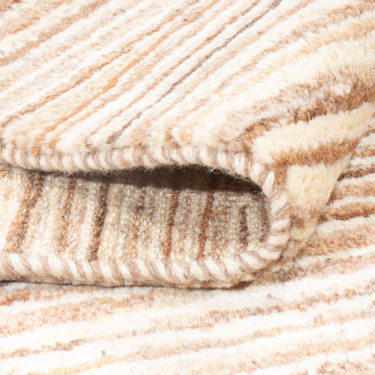 Gabbeh-tæppe - Persisk - 147 x 103 cm - mørk beige