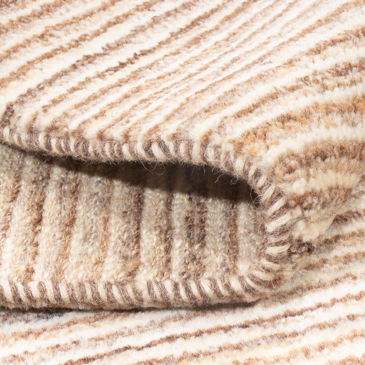 Gabbeh-tæppe - Persisk - 146 x 106 cm - lys beige