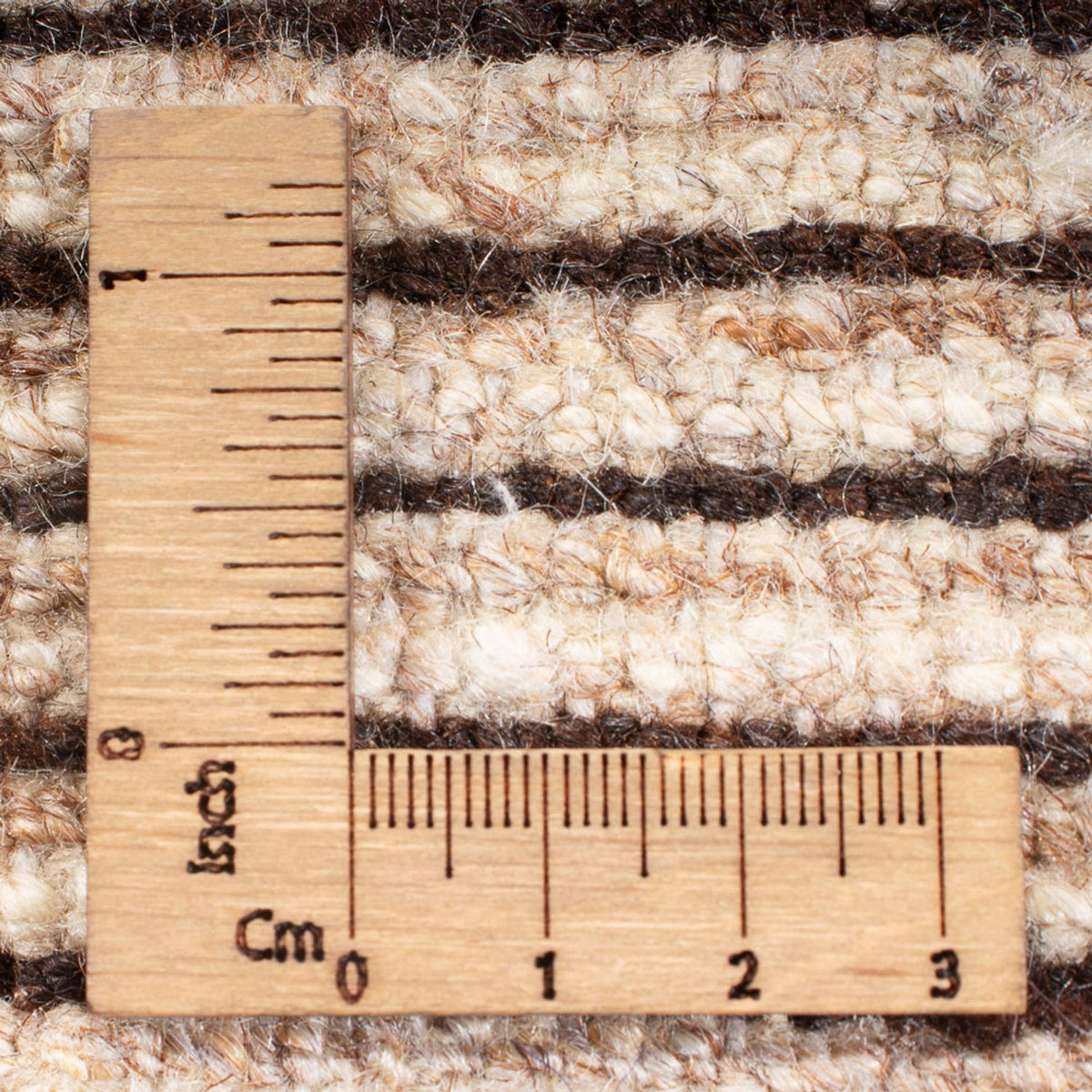 Gabbeh-tæppe - Persisk - 190 x 152 cm - mørk beige