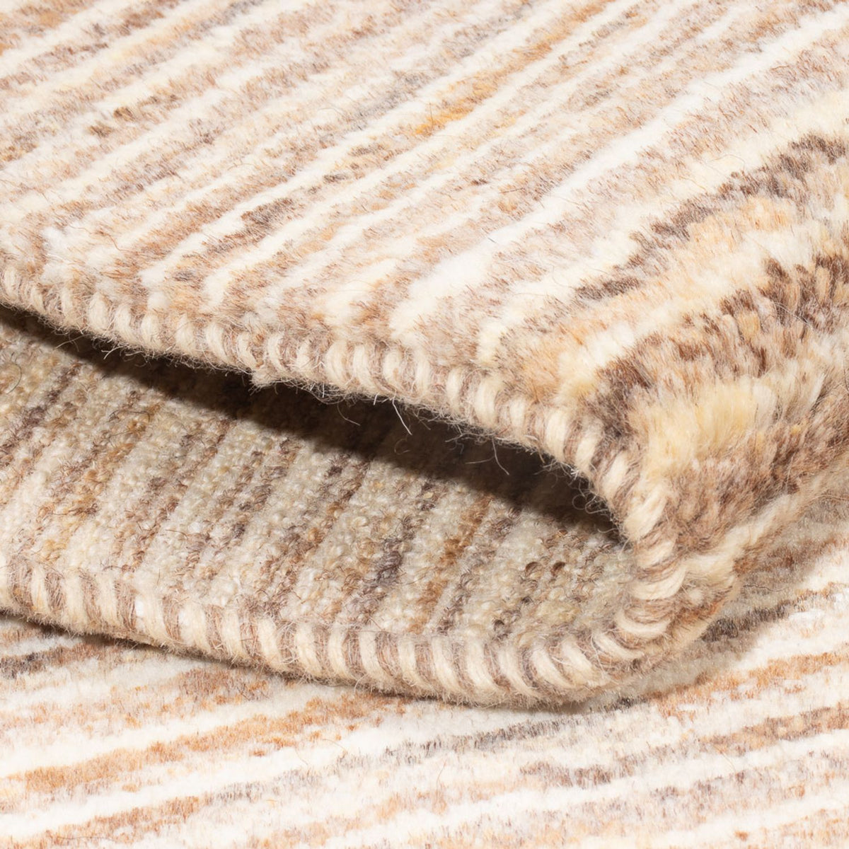Gabbeh-tæppe - Persisk - 90 x 58 cm - mørk beige